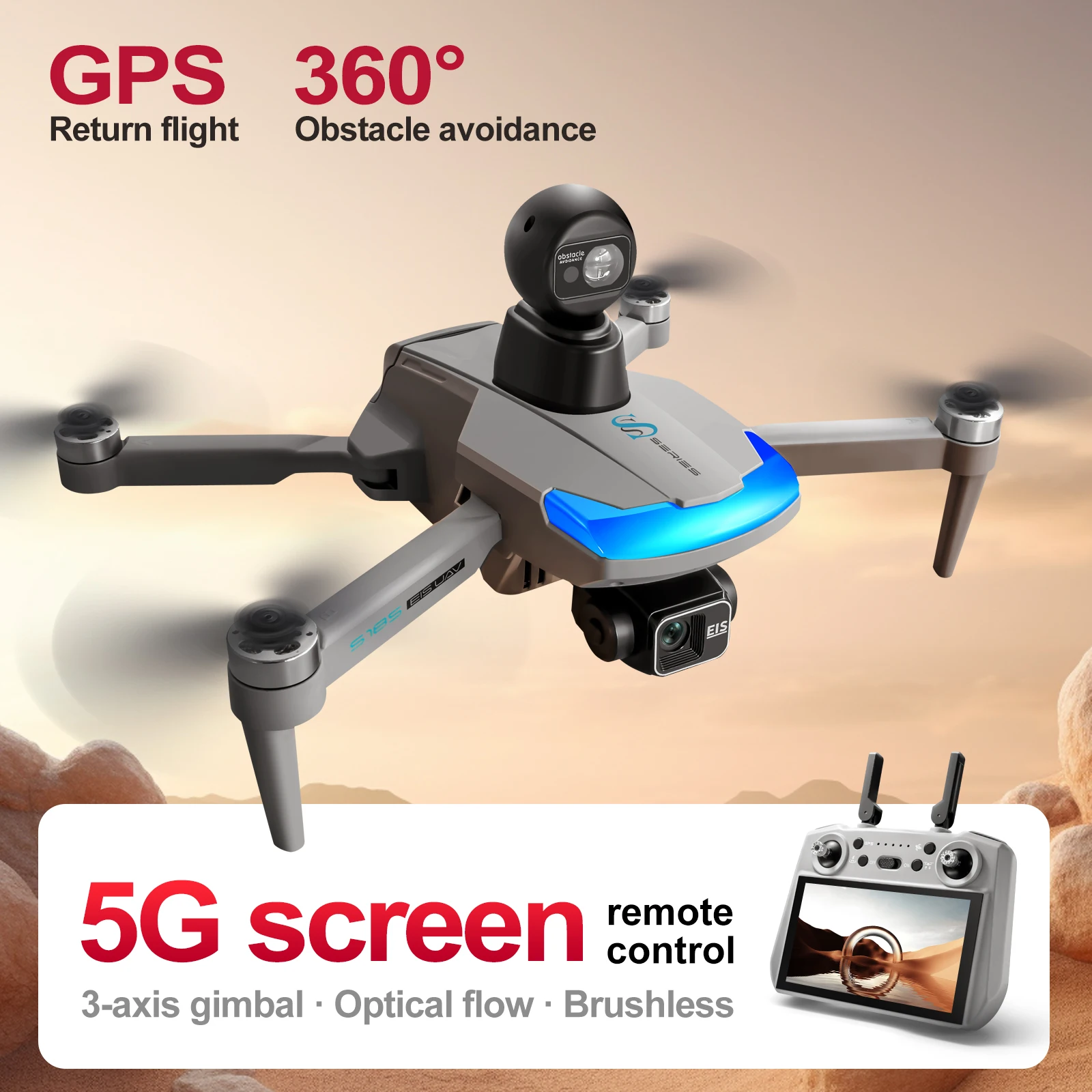 Drone Gps Mount - S185 Professionele Drone 2.7K HD Dubbele